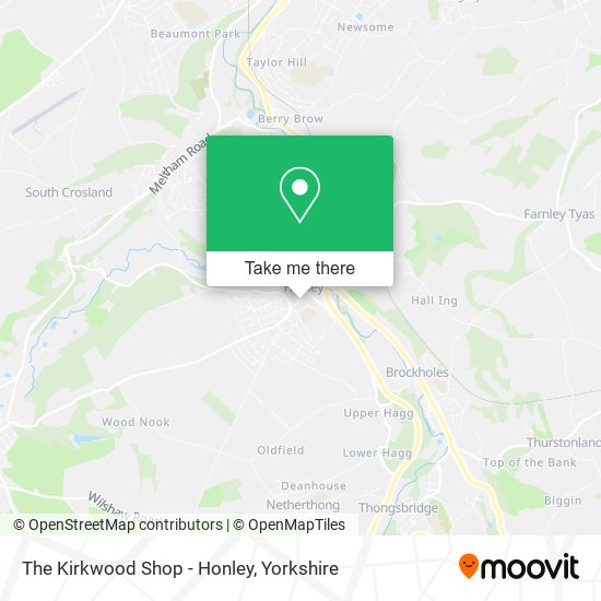 The Kirkwood Shop - Honley map