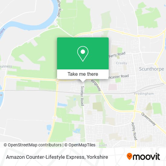 Amazon Counter-Lifestyle Express map