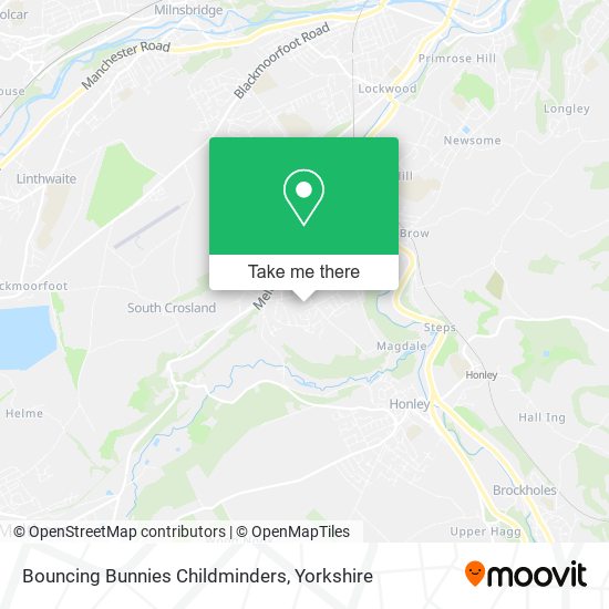 Bouncing Bunnies Childminders map