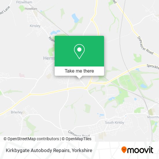 Kirkbygate Autobody Repairs map