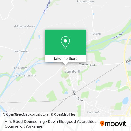 All's Good Counselling - Dawn Elsegood Accredited Counsellor map