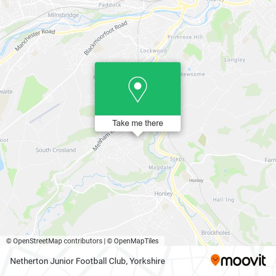 Netherton Junior Football Club map