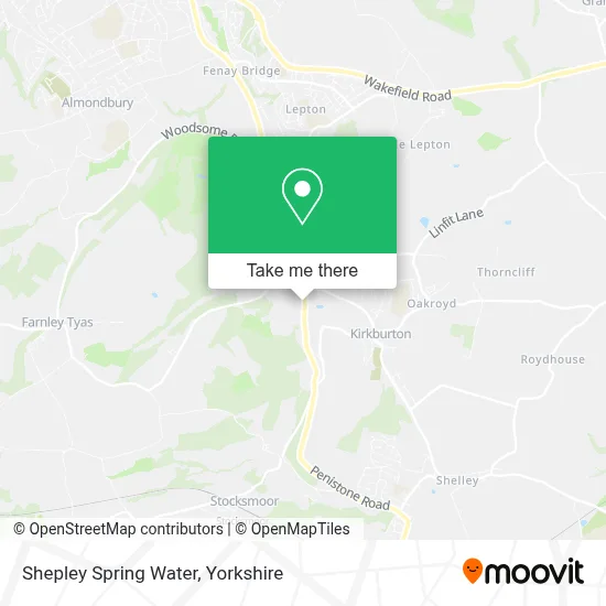Shepley Spring Water map