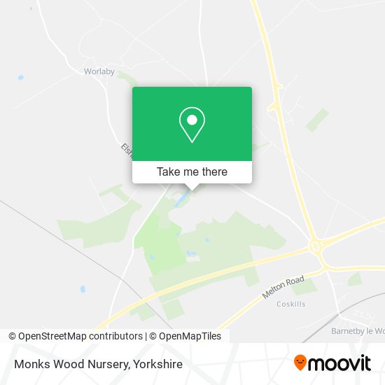 Monks Wood Nursery map