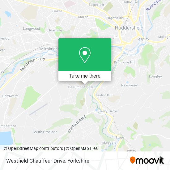 Westfield Chauffeur Drive map