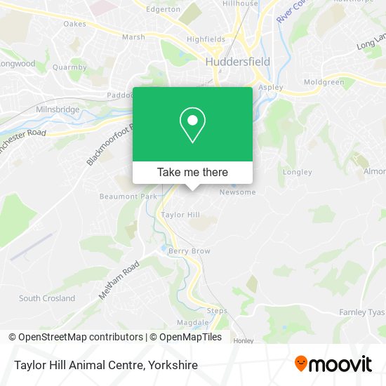 Taylor Hill Animal Centre map