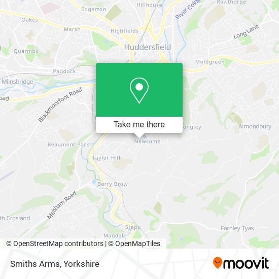 Smiths Arms map