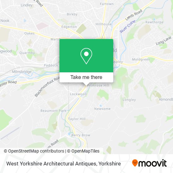 West Yorkshire Architectural Antiques map