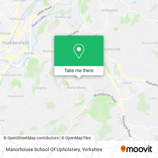 Manorhouse School Of Upholstery map