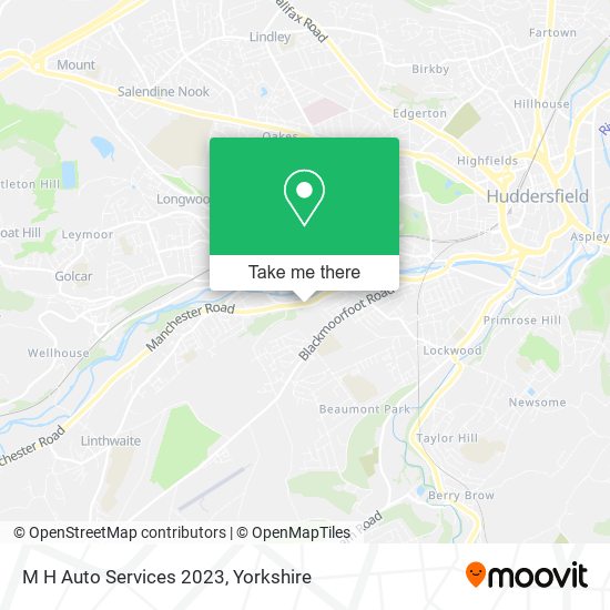 M H Auto Services 2023 map