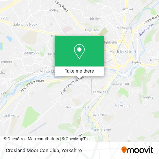 Crosland Moor Con Club map