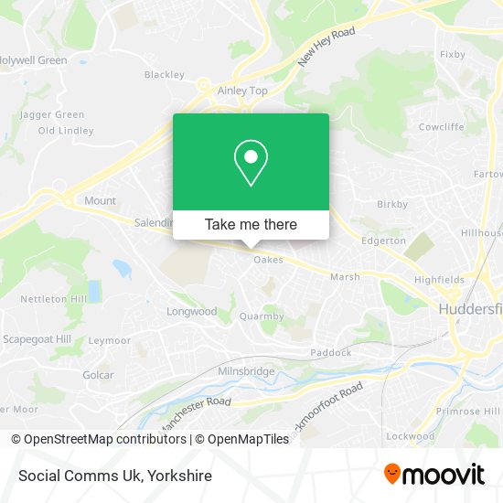 Social Comms Uk map