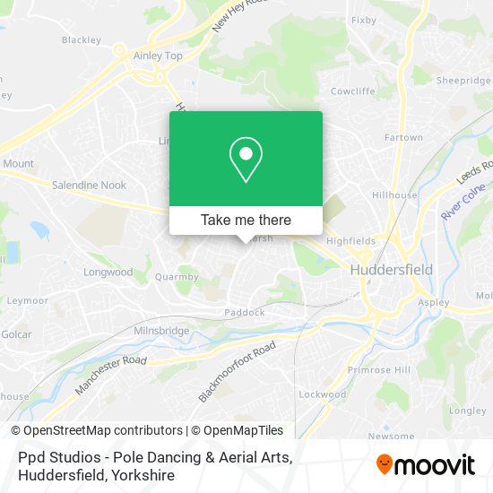 Ppd Studios - Pole Dancing & Aerial Arts, Huddersfield map