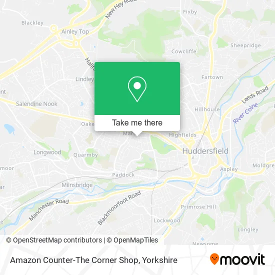 Amazon Counter-The Corner Shop map