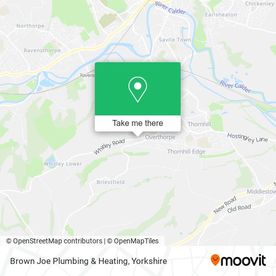 Brown Joe Plumbing & Heating map