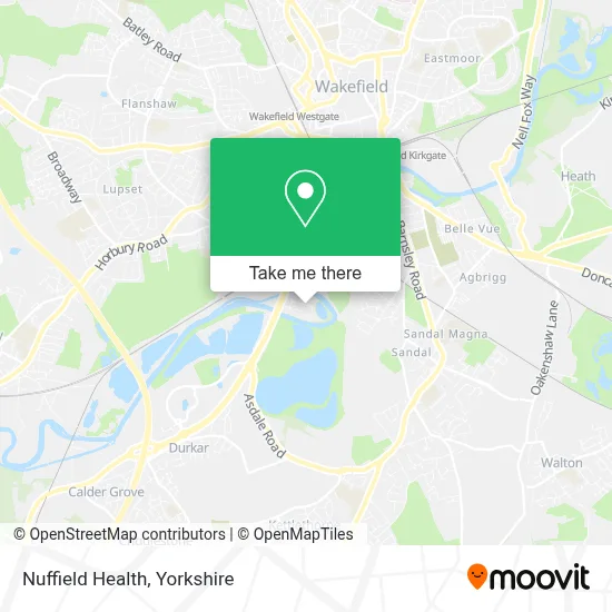 Nuffield Health map
