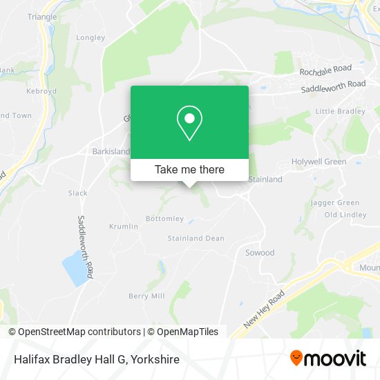 Halifax Bradley Hall G map