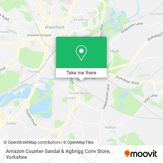 Amazon Counter-Sandal & Agbrigg Conv Store map