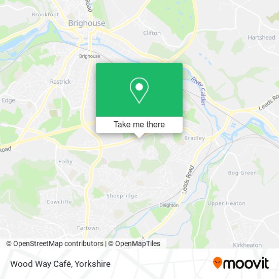 Wood Way Café map