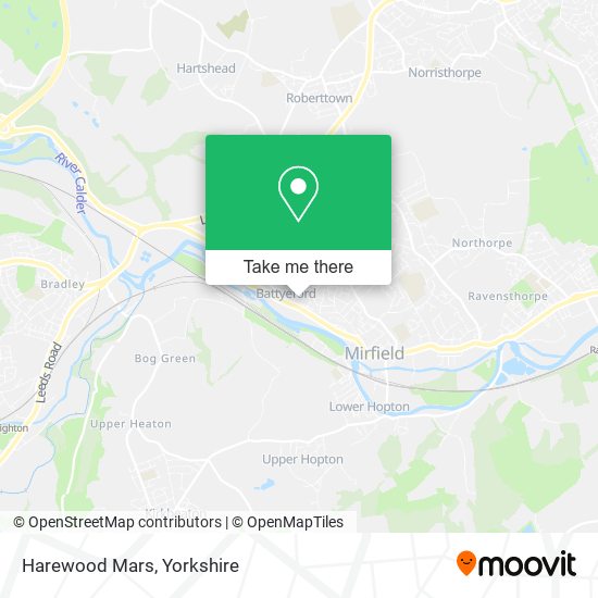 Harewood Mars map