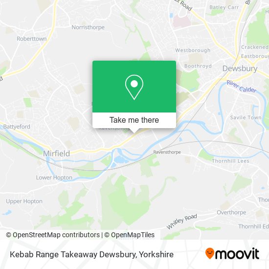 Kebab Range Takeaway Dewsbury map