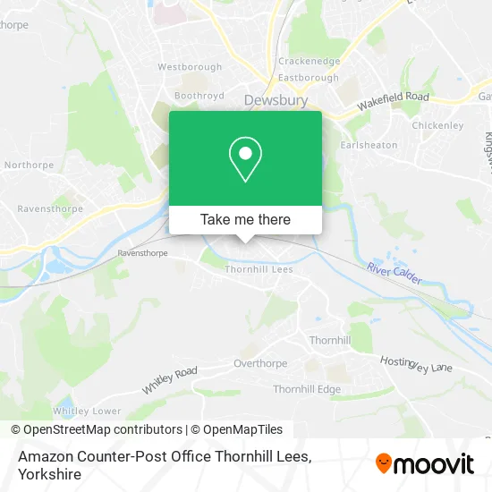 Amazon Counter-Post Office Thornhill Lees map