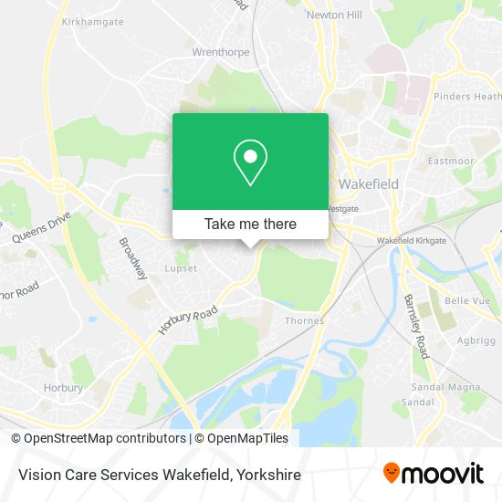 Vision Care Services Wakefield map