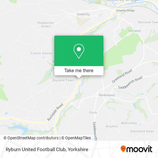 Ryburn United Football Club map