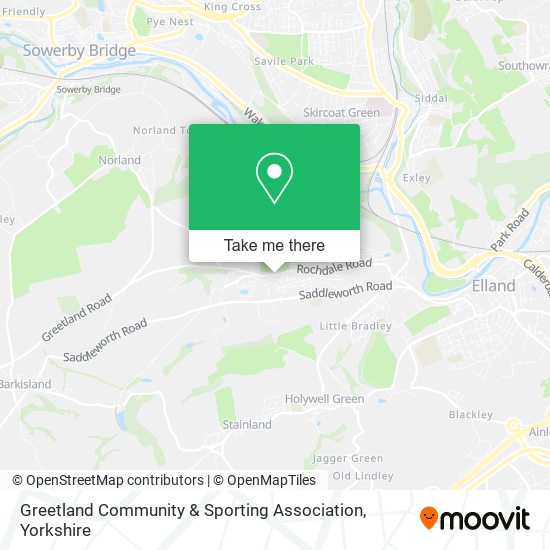 Greetland Community & Sporting Association map