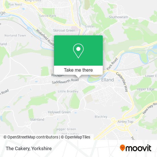The Cakery map