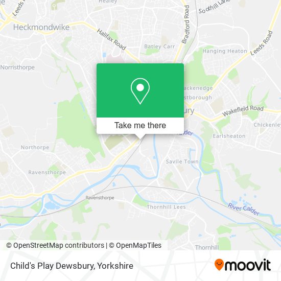 Child's Play Dewsbury map