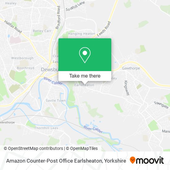 Amazon Counter-Post Office Earlsheaton map