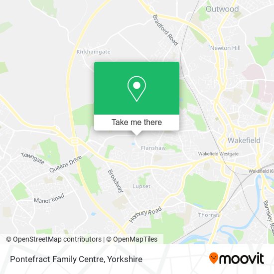 Pontefract Family Centre map