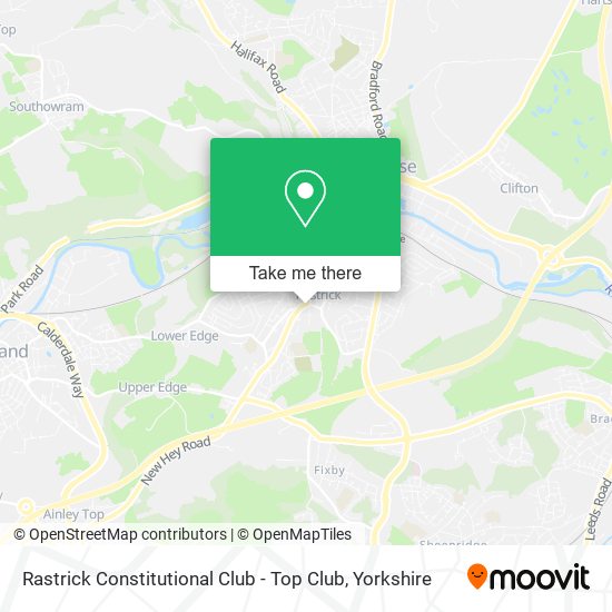 Rastrick Constitutional Club - Top Club map