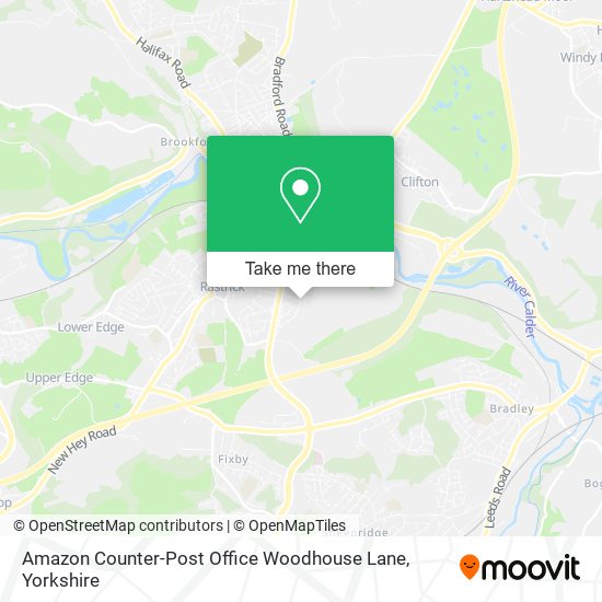 Amazon Counter-Post Office Woodhouse Lane map