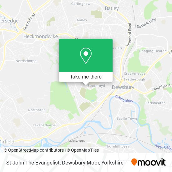 St John The Evangelist, Dewsbury Moor map