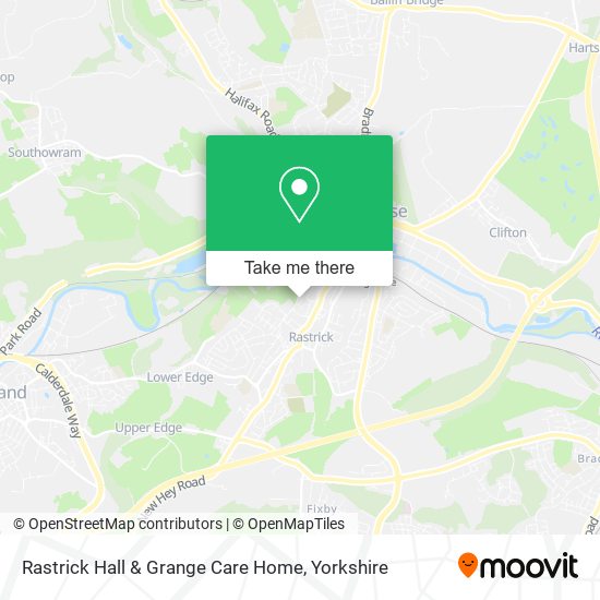 Rastrick Hall & Grange Care Home map
