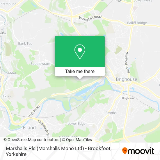 Marshalls Plc (Marshalls Mono Ltd) - Brookfoot map