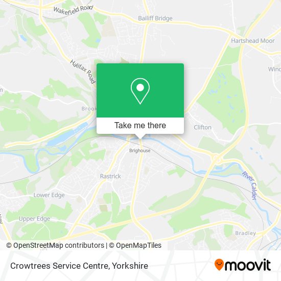 Crowtrees Service Centre map