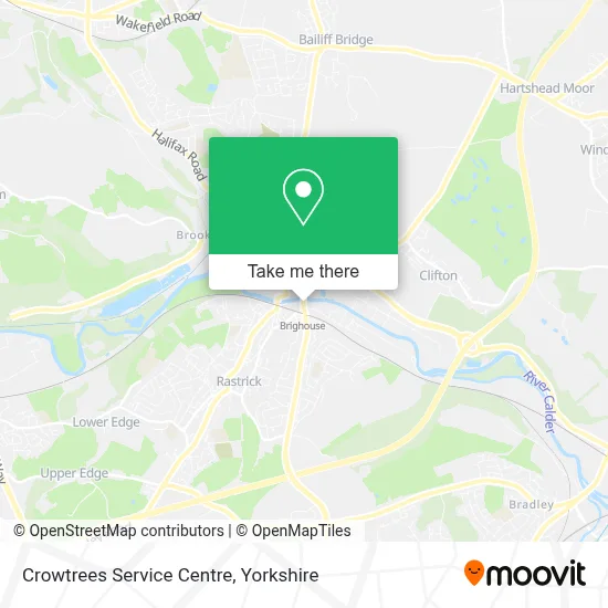 Crowtrees Service Centre map