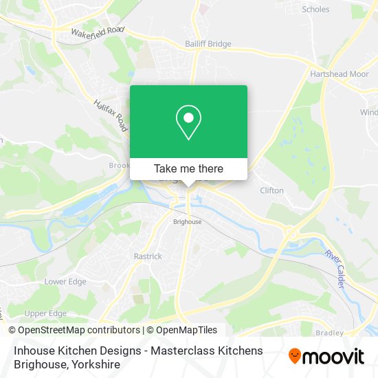 Inhouse Kitchen Designs - Masterclass Kitchens Brighouse map