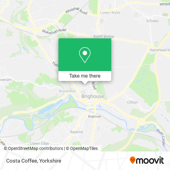 Costa Coffee map