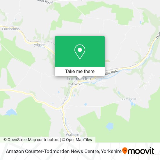 Amazon Counter-Todmorden News Centre map