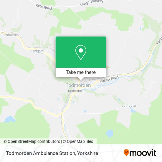 Todmorden Ambulance Station map