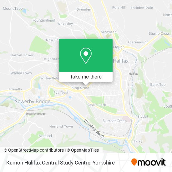 Kumon Halifax Central Study Centre map