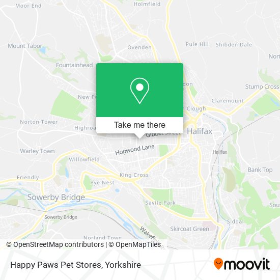 Happy Paws Pet Stores map
