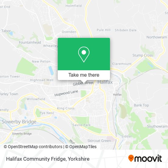 Halifax Community Fridge map