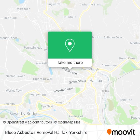 Blueo Asbestos Removal Halifax map