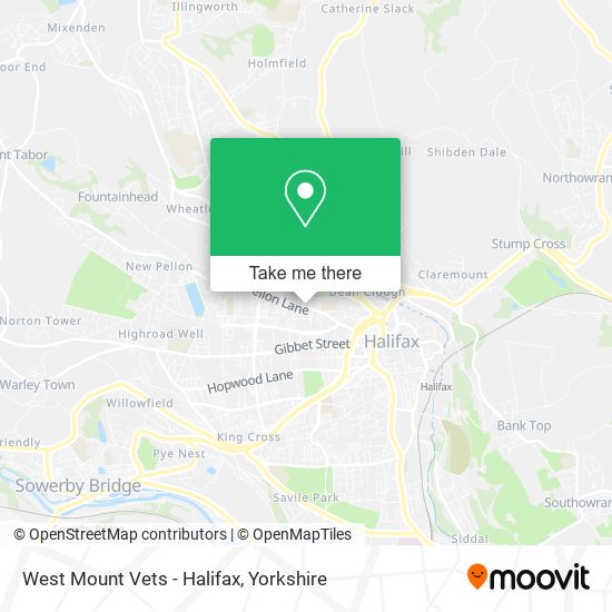 West Mount Vets - Halifax map