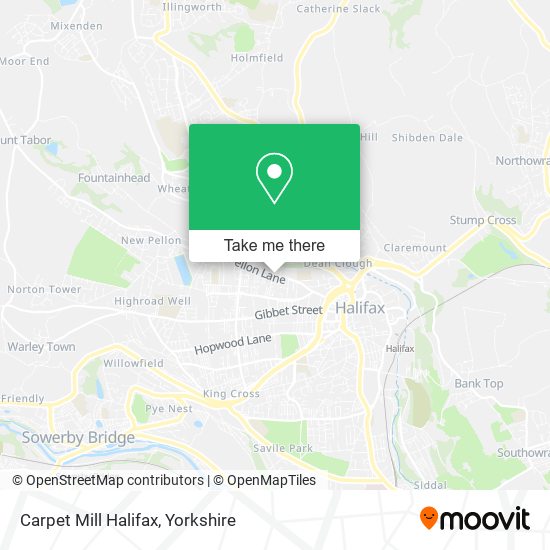 Carpet Mill Halifax map